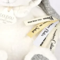 Sale Ours en peluche Gris attache-sucette - 20 cm - Collection Anniversaire Doudou® Anniversaire|Ours