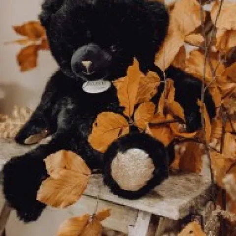 Fashion Ours en peluche noir smocky - Collection - 37 cm Ours Collection|Ours