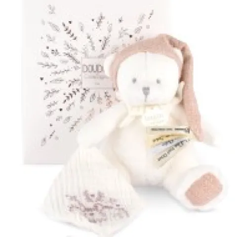 Online Ours en peluche Rose attache-sucette - 20 cm - Collection Anniversaire Doudou® Anniversaire|Ours