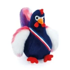 Fashion Peluche coq bleu marine - 24 cm - Fabriqué en France Peluches