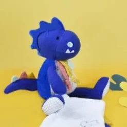 Sale Peluche de dinosaure bleu avec doudou - Sashou - 25 cm Les Prix Doux|Calinosaure