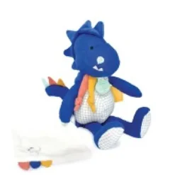 Sale Peluche de dinosaure bleu avec doudou -  Sashou - 25 cm Les Prix Doux|Calinosaure