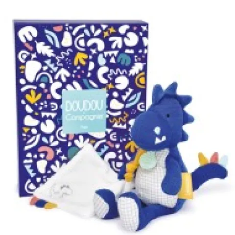 Sale Peluche de dinosaure bleu avec doudou - Sashou - 25 cm Les Prix Doux|Calinosaure