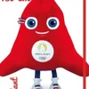 Best Peluche géante Mascotte Officielle Jeux Olympiques Paris 2024 - 150 cm Mascotte Jo|Peluches Géantes