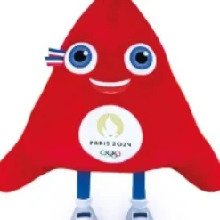 Outlet Peluche Géante Mascotte Officielle Jeux Olympiques Paris 2024 - 80 cm Mascotte Jo|Mascotte Jo