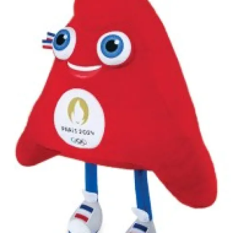 Outlet Peluche Géante Mascotte Officielle Jeux Olympiques Paris 2024 - 80 cm Mascotte Jo|Mascotte Jo