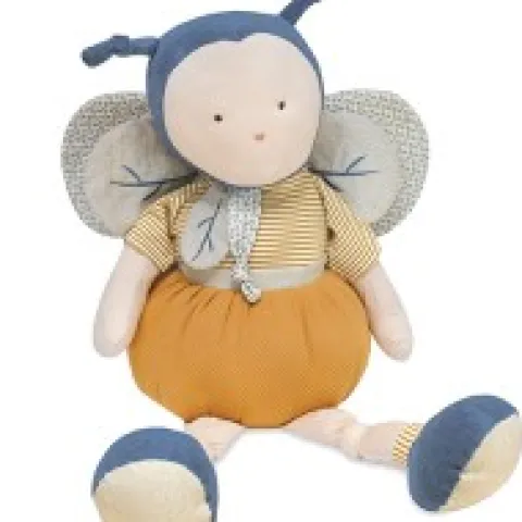 Fashion Peluche géante Pollen l'abeille en coton BIO - 90 cm Les Prix Doux|Doudous Coton Bio
