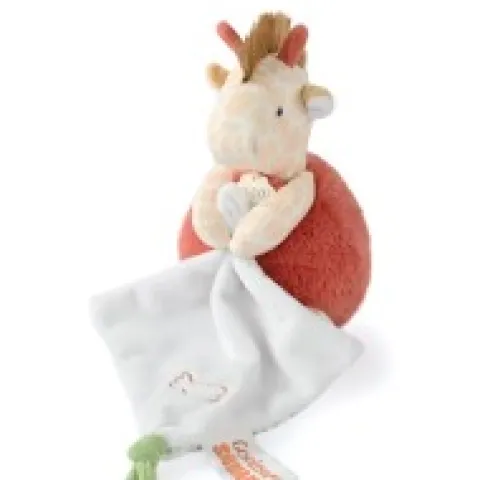 Hot Peluche girafe avec doudou mouchoir - 15 cm Cadeaux Naissance|Couleurs Savane