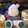 Clearance Peluche Hippopotame avec Béret et Marinière - 26 cm Souvenir Of Paris|Hippo