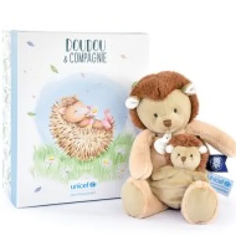 Hot Peluche Hérisson avec bébé - 25 cm - Unicef Collection Unicef|Hérisson