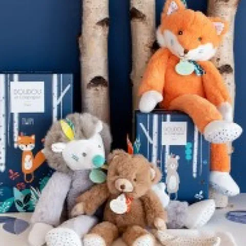 Discount Peluche Hérisson gris Tiwipi - 30 cm Hérisson|Peluches