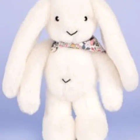 Sale Peluche lapin Blanc 35 cm - Lapin Fleurette Lapin Fleurette|Lapin