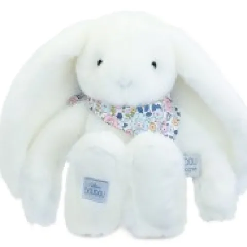 Sale Peluche lapin Blanc 35 cm - Lapin Fleurette Lapin Fleurette|Lapin