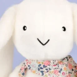 Online Peluche lapin Blanc XXL - Lapin Fleurette 50 cm Lapin Fleurette|Lapin