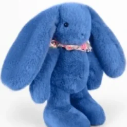 Sale Peluche lapin bleu 25 cm - Lapin Fleurette Lapin Fleurette|Lapin