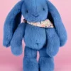 Best Peluche lapin Bleu 35 cm - Lapin Fleurette Lapin Fleurette|Lapin