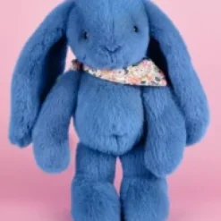 Best Peluche lapin Bleu 35 cm - Lapin Fleurette Lapin Fleurette|Lapin