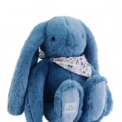 Best Peluche lapin Bleu 35 cm - Lapin Fleurette Lapin Fleurette|Lapin