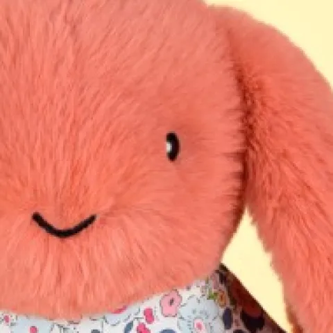 Discount Peluche lapin Orange Terracotta 35 cm - Lapin Fleurette Lapin Fleurette|Lapin
