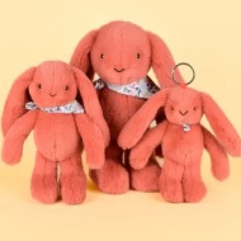 Discount Peluche lapin Orange Terracotta 35 cm - Lapin Fleurette Lapin Fleurette|Lapin