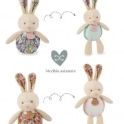 Hot Peluche lapin pop-up - Vert amande et corail Cadeau À Moins De 20€|Les Petits Futés