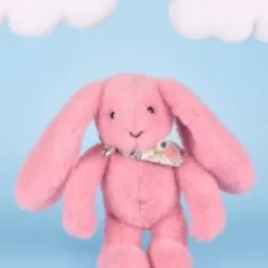 New Peluche lapin rose 25 cm - Lapin Fleurette Lapin Fleurette|Lapin
