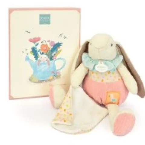 New Peluche lapin rose avec doudou - LAPIN CIBOULETTE - 28 cm Dans Mon Jardin|Lapin