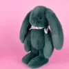 Hot Peluche lapin Vert 35 cm - Lapin Fleurette Lapin Fleurette|Lapin