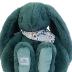 Hot Peluche lapin Vert 35 cm - Lapin Fleurette Lapin Fleurette|Lapin
