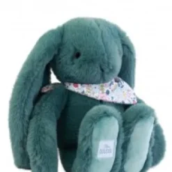 Hot Peluche lapin Vert 35 cm - Lapin Fleurette Lapin Fleurette|Lapin
