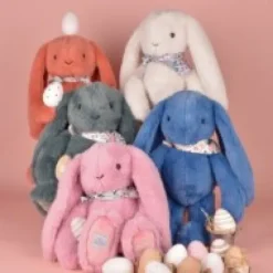 Hot Peluche lapin Vert 35 cm - Lapin Fleurette Lapin Fleurette|Lapin