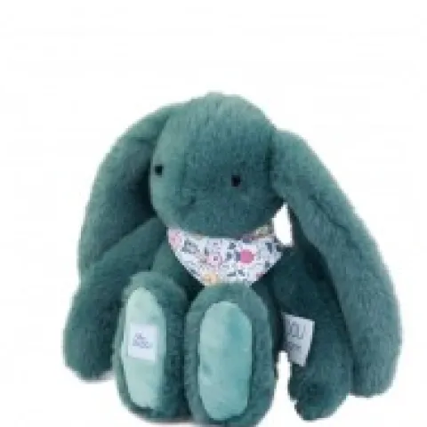 Outlet Peluche lapin vert 25 cm - Lapin Fleurette Lapin Fleurette|Lapin