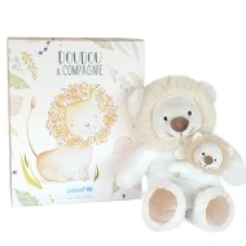 Sale Peluche lion avec Bébé - 25 cm - Unicef Collection Unicef|Lion