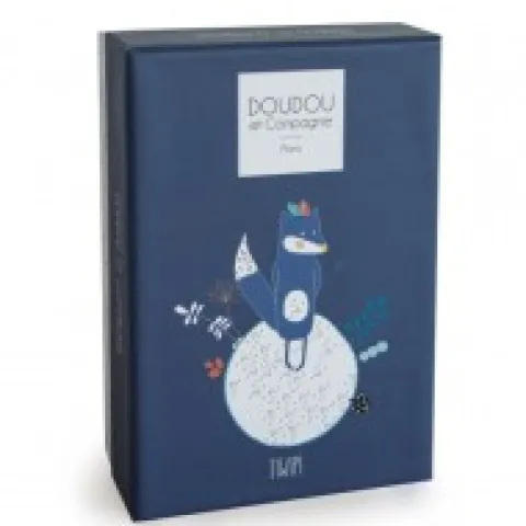 Outlet Peluche Loup avec Doudou Tiwipi - 21 cm Les Prix Doux|Tiwipi