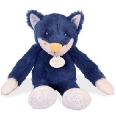 New Peluche Loup bleu marine Tiwipi - 30 cm Tiwipi