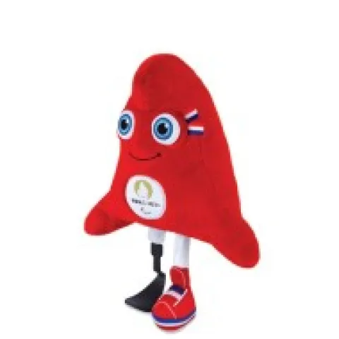 New Peluche Mascotte Officielle Jeux Paralympiques Paris 2024 - 30 cm Mascotte Jo|Mascotte Jo