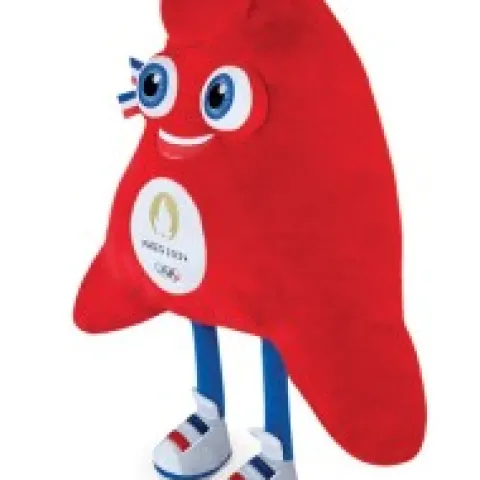 Fashion Peluche Mascotte Officielle Jeux Olympiques Paris 2024 - 50 cm Mascotte Jo|Mascotte Jo