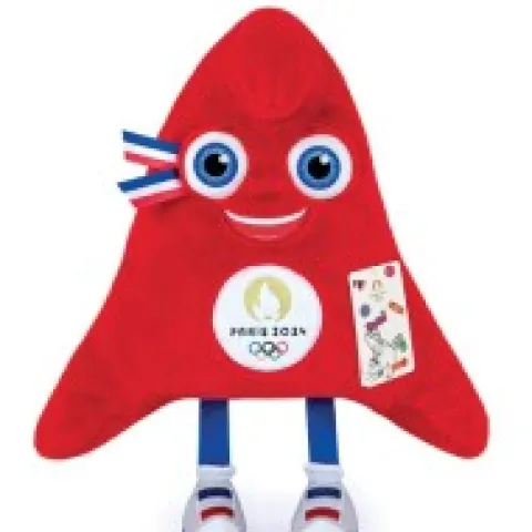 Fashion Peluche Mascotte Officielle Jeux Olympiques Paris 2024 - 35 cm Mascotte Jo|Mascotte Jo