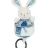 Sale Peluche musicale lapin bleu - 20 cm Les Prix Doux|Rikikis & Méli Mélo
