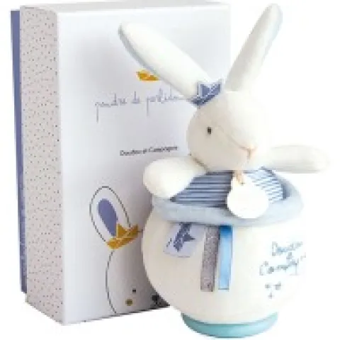 New Peluche musicale lapin matelot bleu - 14 cm Perlidoudou|Boîte À Musique
