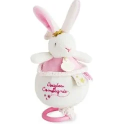 Hot Peluche musicale lapin étoile rose - 14 cm Perlidoudou|Boîte À Musique