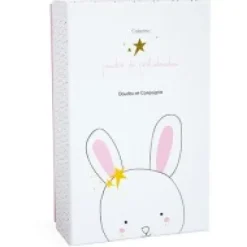 Hot Peluche musicale lapin étoile rose - 14 cm Perlidoudou|Boîte À Musique