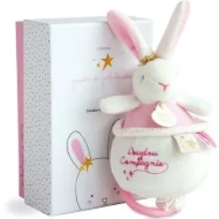 Hot Peluche musicale lapin étoile rose - 14 cm Perlidoudou|Boîte À Musique