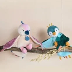 New peluche musicale oiseau Cui-cui - Rose Les Prix Doux|Hochets Et Pantins D'activités