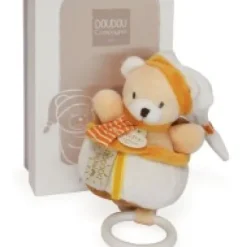 Hot Peluche musicale ours beige et miel - 20 cm Rikikis & Méli Mélo|Boîte À Musique