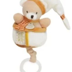 Hot Peluche musicale ours beige et miel - 20 cm Rikikis & Méli Mélo|Boîte À Musique