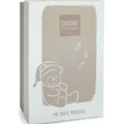 Hot Peluche musicale ours beige et miel - 20 cm Rikikis & Méli Mélo|Boîte À Musique