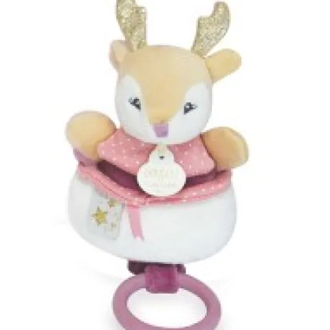 Fashion Peluche musicale renne beige - 20 cm Rikikis & Méli Mélo|Boîte À Musique