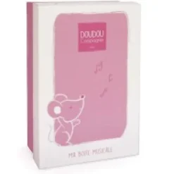 New Peluche musicale Souris rose - 20 cm Les Prix Doux|Rikikis & Méli Mélo