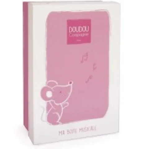 New Peluche musicale Souris rose - 20 cm Les Prix Doux|Rikikis & Méli Mélo